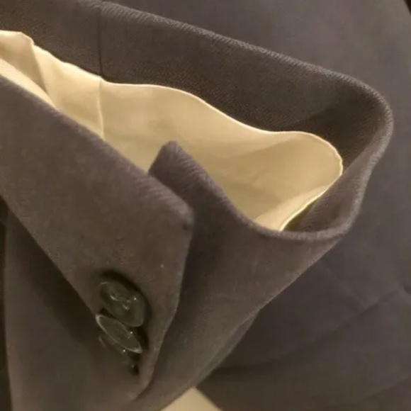 Oscar De La Renta 100% Silk 40R Blue Sports Jacket Regular Fit Floor model New! - Picture 5 of 8